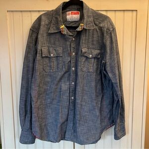 Robert Graham "The Freshly Laundered Shirt" Sz L EUC